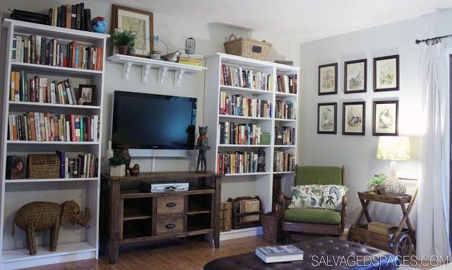 Before and After: Ikea Billy Bookcases