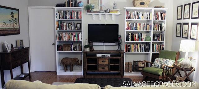 Before and After: Ikea Billy Bookcases