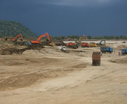Dam construction has begun in Ethiopia.
