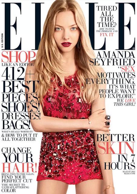 AMANDA SEYFRIED FOR ELLE US AUGUST 2013 COVER