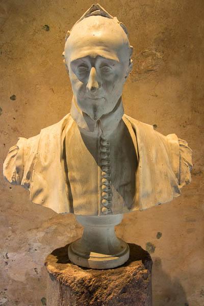 The bust of Pierre de Ronsard