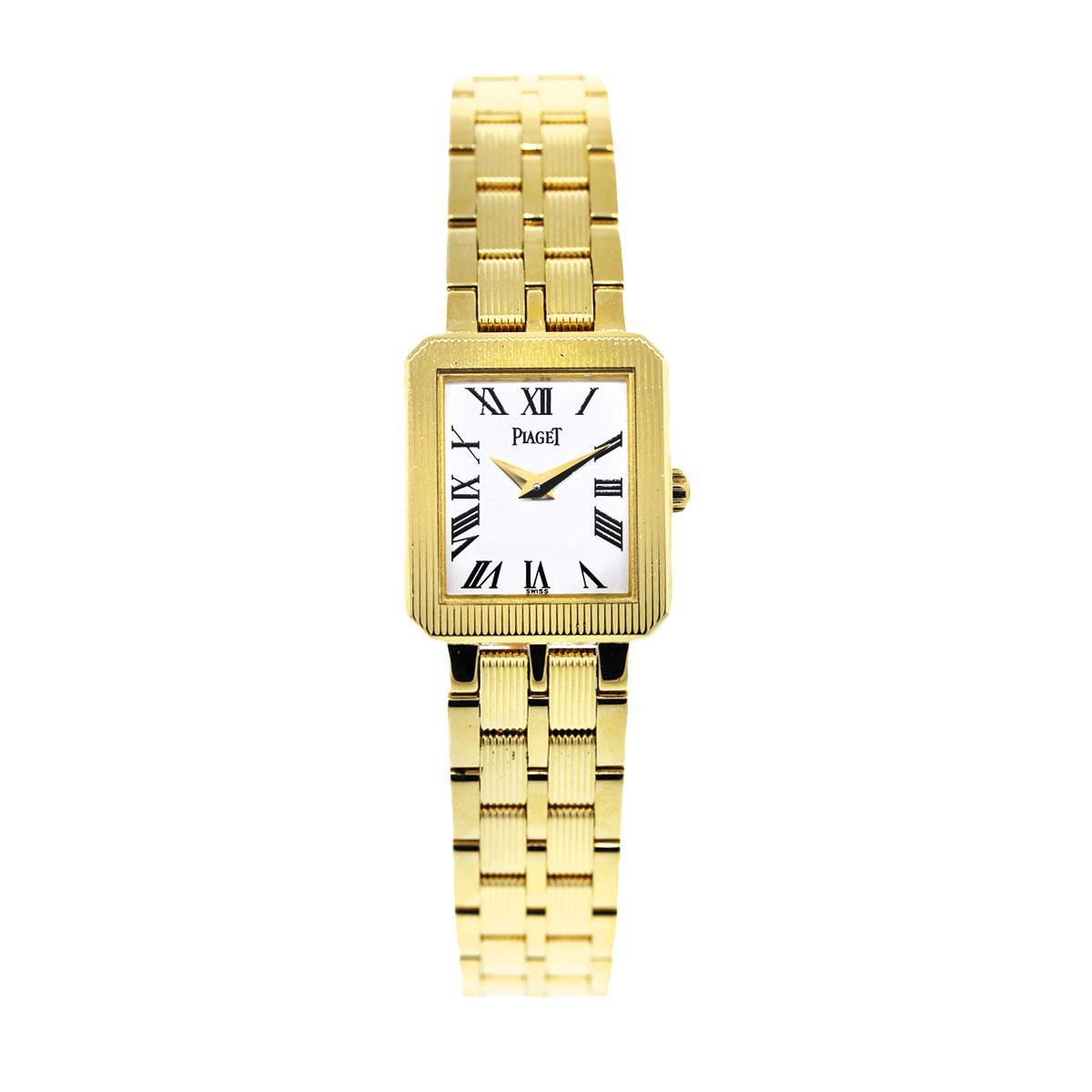 18k Yellow Gold Piaget Protocole 5354 Small Size Watch