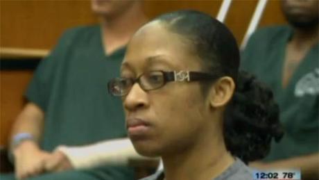 Marissa Alexander of Jacksonville, Fla., received a 20-years prison sentence, Friday, May 11, 2012, for firing warning shots against her allegedly abusive husband. The judge rejected a defense under Florida's 
