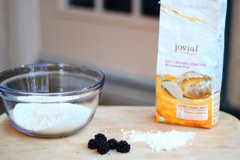 jovial flour, einkorn flour, baking, blackberry pie