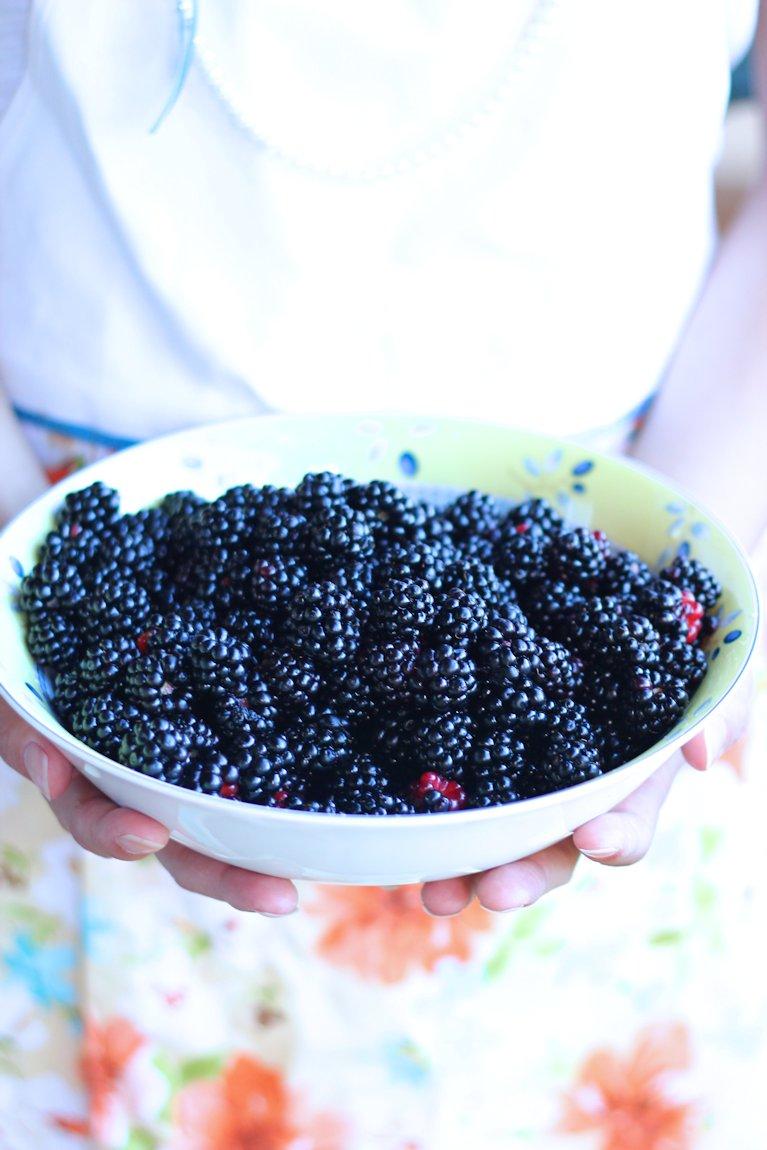 fresh blackberries, blackberry pie recipe, picked
