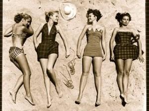 sunbathing vintage