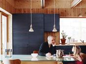 Minimalist Pine-Clad Dining Room Sweden