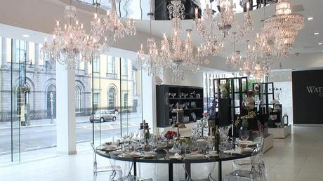 main showroom at house of waterford crystal - waterford - ireland