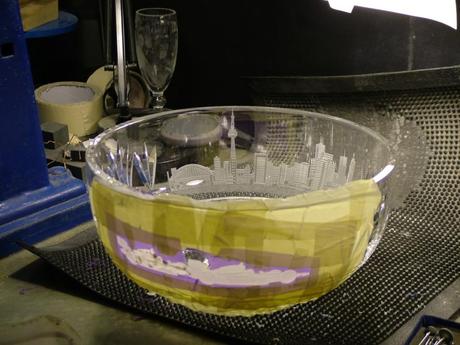 Toronto Honda Indy Waterford crystal trophy - waterford crystal plant - ireland