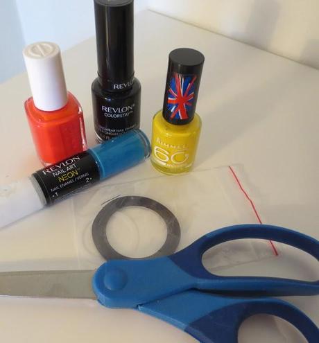 How to: Neon Geometric nails