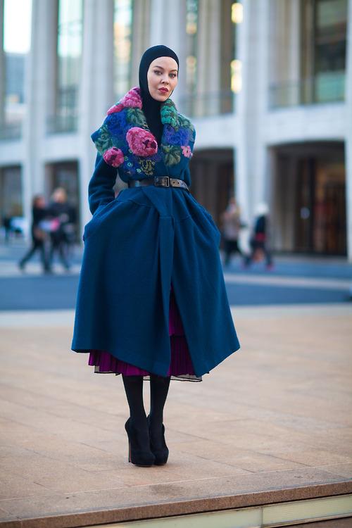 wildthicket:

Ulyana Sergeenko during NYFW F/W 2013 photographed...