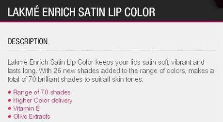 Lakme Enrich Satin Lipstick in 358 - Review,Swatch,LOTD