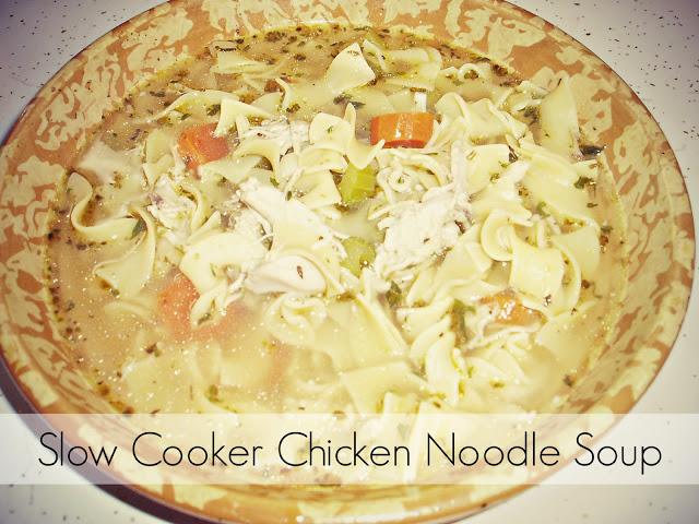 Slow Cooker Chicken Noodle Soup || Everyday Lounge Act