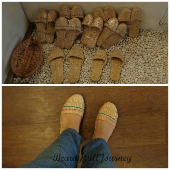 The jute slippers priced between Rs.350-375. Below- me wearing it! It felt super comfy, you have to try it to believe this, seriously! :)  