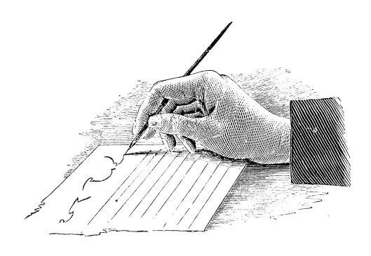 hand written letter