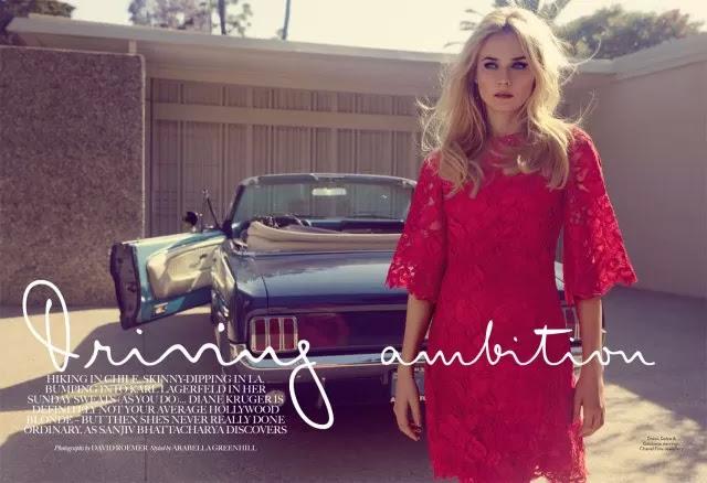 DIANE KRUGER FOR MARIE CLAIRE UK AUGUST 2013