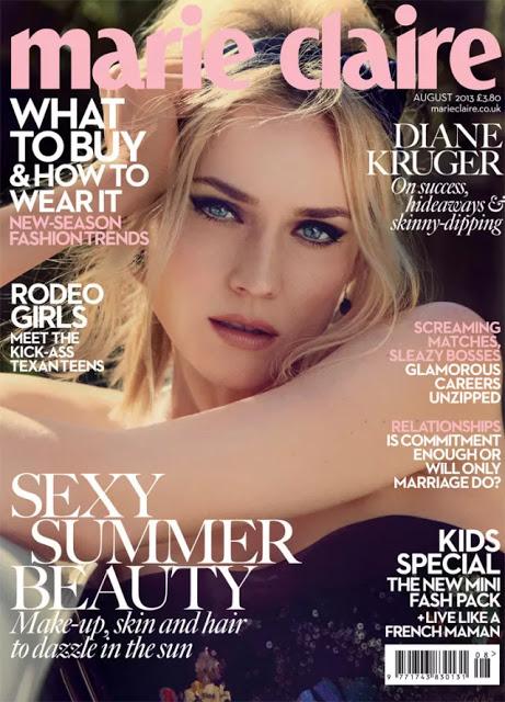 DIANE KRUGER FOR MARIE CLAIRE UK AUGUST 2013