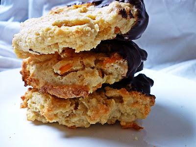 Chocolate Dipped Mango Cookies