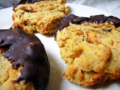 Chocolate Dipped Mango Cookies