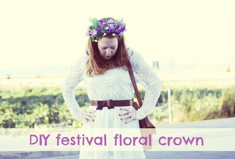 DIY floral crown outfit  - TheMowWay.com