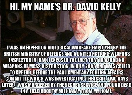 Dr David Kelly - 7/7 bombings - patsy syndicate culture