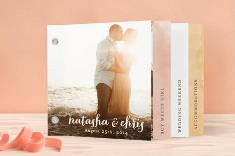 Watercolor Love Wedding Invitation Minibook™ Cards