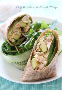 chipotle lobster-and-avocado-wrap