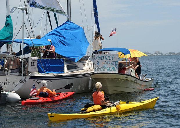 Flotilla Protests Development in Manatee County