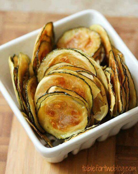 Low Carb Zucchini Oven Chips
