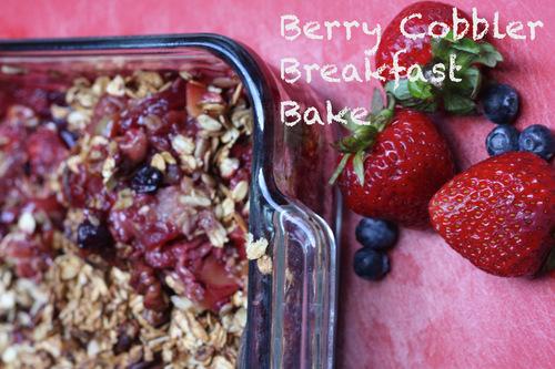 Berry Cobbler Breakfast Bake