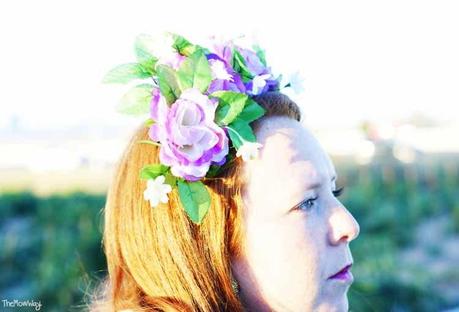 DIY floral crown outfit  - TheMowWay.com