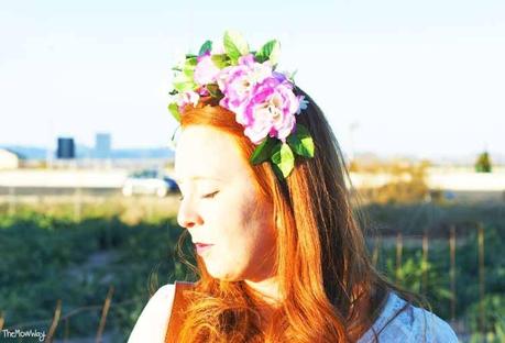 DIY floral crown outfit  - TheMowWay.com