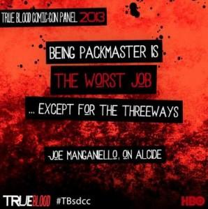 Comic Con 2013 Joe Manganiello quote