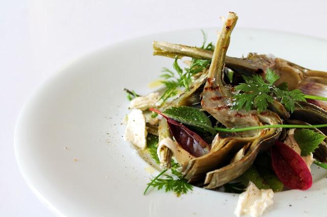 Grilled artichokes with herbs and garlic butter #101