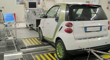 Testing of e-vehicle. JRC has upgraded its facilities to study the static and dynamic behaviours of evolving power grids integrating more renewables, electric vehicles, dispersed energy resources and storage. (Credit: EU, 2013)