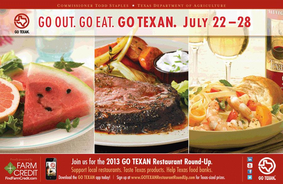 Support Texas farms & ranches by participating in Restaurant Round-Up Week