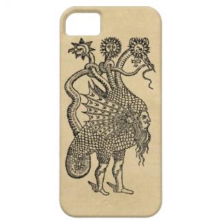 Alchemy Dragon iPhone 5 Cases - sepia