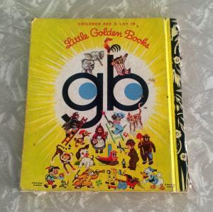 Opawa Community Op Shop: How I ticked an item off my thrifting wish list Little Golden Books Op Shop Thrift Finds Retro Vintage Books back cover yellow