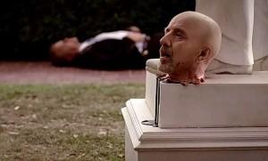 Governor Burrell (Arliss Howard) loses his head in HBO's True Blood Season 6, Episode 6, entitled 'Don't You Feel Me?'