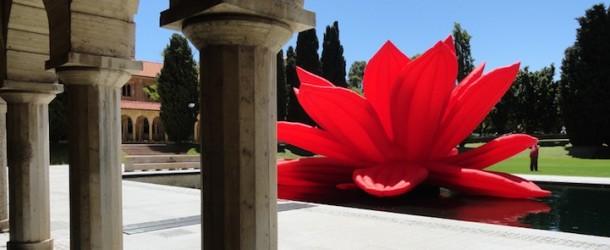Giant Breathing Lotus Flower Installation
