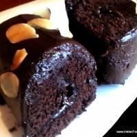 Dark Callebaut Chocolate Strata with crackling Almond crumbs