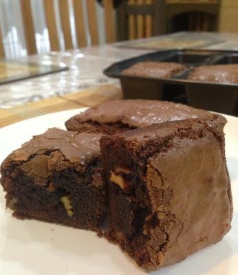 Brownies with walnuts