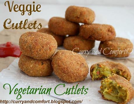 VEGETABLE CUTLETS - Guest Post by RAMONA of CURRY AND COMFORT