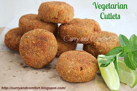 VEGETABLE CUTLETS - Guest Post by RAMONA of CURRY AND COMFORT