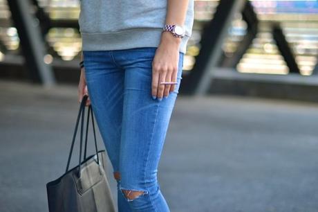 perfect blue stretch skinny denim