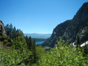 Looking back Devil's Canyon toward Phelps Lake. 