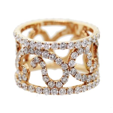 rose gold and diamond wedding ring