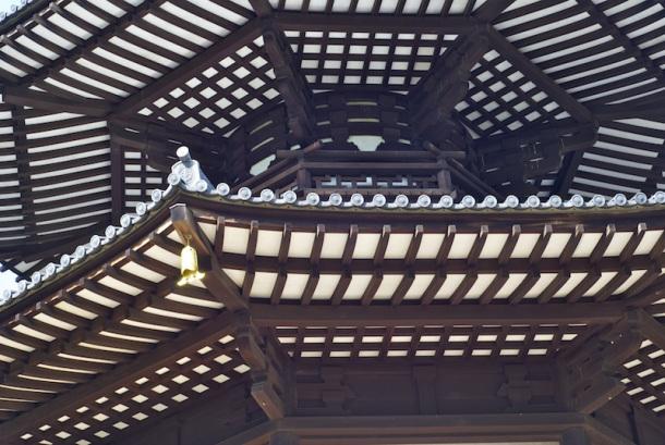 Close up Battersea Park Peace Pagoda