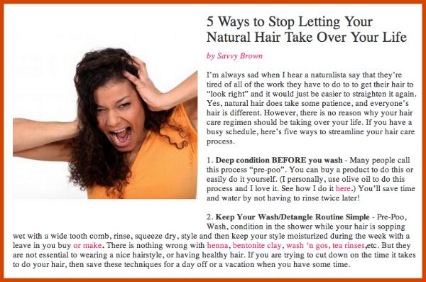 5 Ways to Stop Letting Your Natural Hair Take Over Your Life