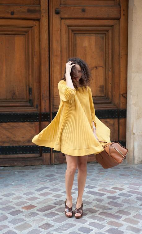 the-streetstyle:

A Sun Dress, a Mustard Dress